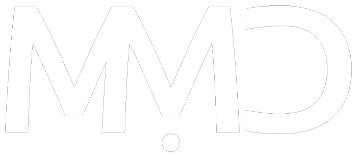 MMD logo white
